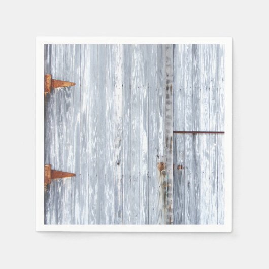 カクテルペーパーナプキンホワイトウォッシュウッドバーンドアCo スタンダードカクテルナプキン (正面)