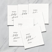 カクテルペーパーナプキンミニマモダンリストシンプル スタンダードカクテルナプキン