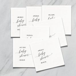 カクテルペーパーナプキンミニマモダンリストシンプル スタンダードカクテルナプキン