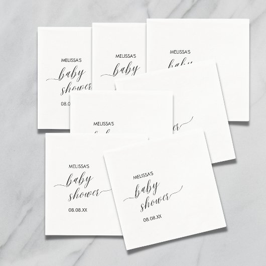 カクテルペーパーナプキンミニマモダンリストシンプル スタンダードカクテルナプキン