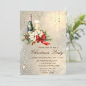 カクテルホリーベリーレッドボウカンパニークリスマス 招待状 (スタンド正面)