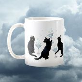 カクテルマグカップ入り黒猫 コーヒーマグカップ