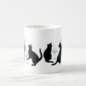 カクテルマグカップ入り黒猫 コーヒーマグカップ (中央)