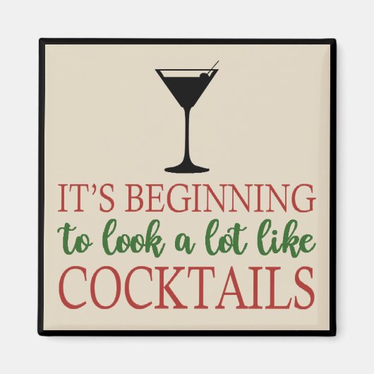 カクテルマグネットに似た見え始めた マグネット (正面)