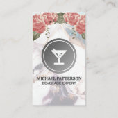 カクテルマルティニグレーロゴ | 大理石とバラ 名刺 (正面)