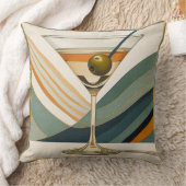 カクテルマルティニミッドセンチュリーデザイン クッション (ブランケット)