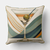 カクテルマルティニミッドセンチュリーデザイン クッション (裏面)