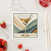 カクテルマルティニミッドセンチュリーデザイン スタンダードカクテルナプキン (インサイチュ)