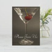 カクテルマルティーニパーティの招待状 招待状 (スタンド正面)