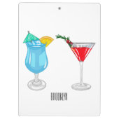 カクテルマンガイラストレーション クリップボード (裏面)