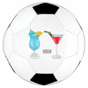 カクテルマンガイラストレーション サッカーボール