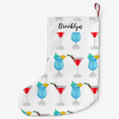 カクテルマンガイラストレーション スモールクリスマスストッキング (裏面)