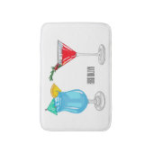 カクテルマンガイラストレーション バスマット (正面縦)