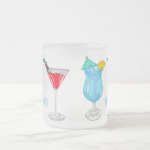 カクテルマンガイラストレーション フロストグラスマグカップ (中央)
