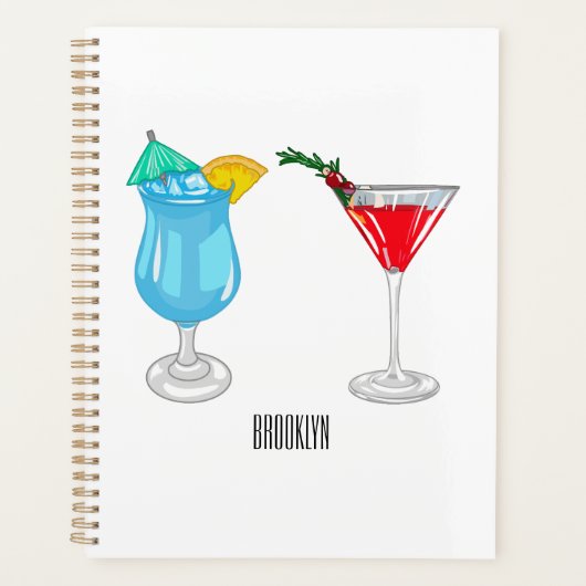 カクテルマンガイラストレーション プランナー手帳 (正面)
