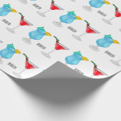 カクテルマンガイラストレーション ラッピングペーパー (角)