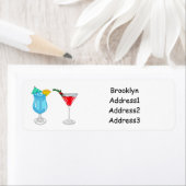 カクテルマンガイラストレーション ラベル (インサイチュ)