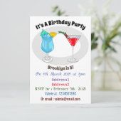 カクテルマンガイラストレーション 招待状 (スタンド正面)