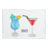 カクテルマンガイラストレーション 枕カバー (裏面)