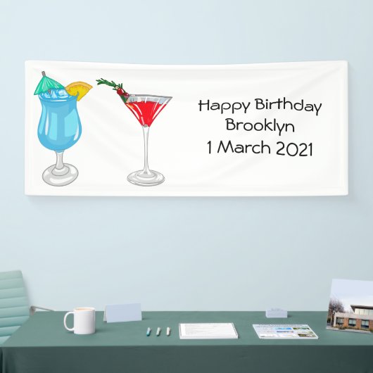 カクテルマンガイラストレーション 横断幕 (トレードショー)