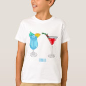 カクテルマンガイラストレーション Tシャツ (正面)