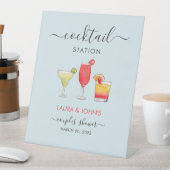 カクテルミックスドリンクカクテルステーションシャワー 台座サイン (インサイチュ)