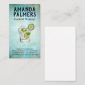 カクテルミックスドリンク | バーテンダー | 混合学 名刺 (正面/裏面)