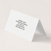 カクテルミックスドリンク |パープル金ゴールド大理石 名刺 (裏面)