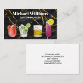 カクテルミックスドリンク |ミクソロジー |大理石 名刺 (正面/裏面)