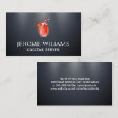 カクテルミックス | 薄暗い背景 名刺 (正面/裏面)