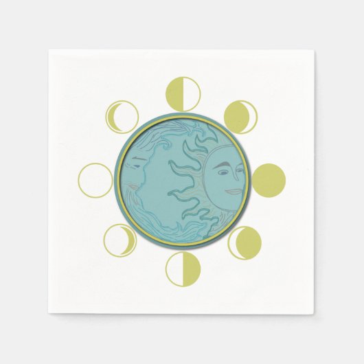 カクテルムーンフェイズ（標準） スタンダードカクテルナプキン (正面)