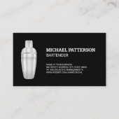 カクテルメタルシェーカー 名刺 (正面)