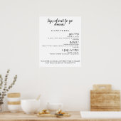 カクテルメニュー ポスター (キッチン)