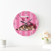 カクテルメーンクーン ラージ壁時計 (ホーム)