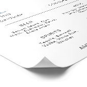 カクテルモダンシグネチャードリンクバーのメニュー記号 ポスター (角)