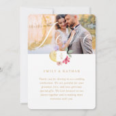 カクテルモダンシトラスウォーター色フローラパラダイス サンキューカード (裏面)