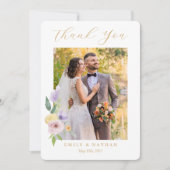 カクテルモダンシトラスウォーター色フローラパラダイス サンキューカード (正面)