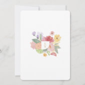 カクテルモダンシトラスウォーター色フローラパラダイス 招待状 (裏面)