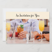 カクテルモダンバースデーパーティー 招待状 (裏面)