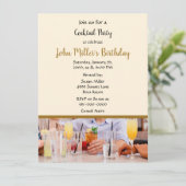 カクテルモダンバースデーパーティー 招待状 (スタンド正面)