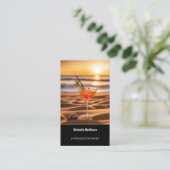 カクテルモダンフォトプロフェッショナルバーテンダー 名刺 (スタンド正面)