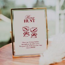 カクテルモダンリング狩りブライダルシャワーゲーム