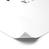 カクテルモダン婚約パーティウェルカムサイン ポスター (角)