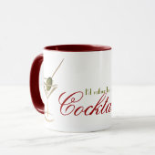 カクテルラウンジのおもしろいなコーヒー・マグ マグカップ (正面左)