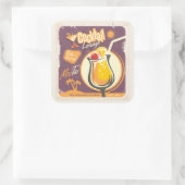 カクテルラウンジポスター スクエアシール (バッグ)