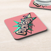 カクテルラウンジmartiniレトロヴィンテージリキュールバー コースター (左側)