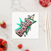 カクテルラウンジmartiniレトロヴィンテージリキュールバー スタンダードカクテルナプキン (インサイチュ)