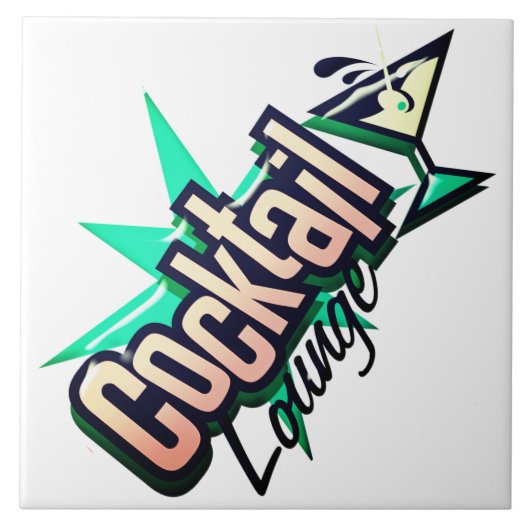 カクテルラウンジmartiniレトロヴィンテージリキュールバー タイル (正面)