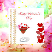 カクテルラブ引用文バレンタインスイープハートかわいい シーズンカード