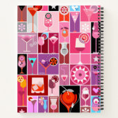 カクテルレシピパーソナライズされた ノートブック (裏面)